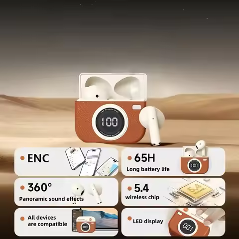 TWS Earbuds Wireless Earphones Q86 Earphones Retro Wireless Headsets Noise Reduction Game Music Earb