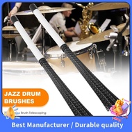 【NEW】2Pcs Cajon Brush Telescoping Drum Brushes Nylon Sticks Percussion for Jazz Stick Drum Musical