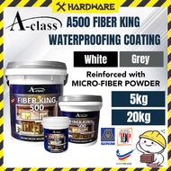 🔥SIRIM🔥A-class Fiber King 500 Waterproofing Coating Grey White Micro Fiberking/Roof Leaking Waterpro