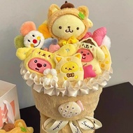 布丁狗 畢業 情人節 花束 公仔 布甸狗 pompompurin 送禮 生日 禮物 週年 紀念 生日禮物 畢業花束