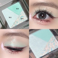 【new】MUGELEEN Tricolor eyeshadow pinkflash eyeshadow Earthy pearlescent matte essence eyeshadow