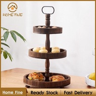 [Katharina_x] Wooden Cake Stand Candy Plate Multifunctional Dessert Stand Round Cake for