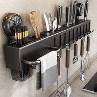 Source Factory Suction Cup Rack Kitchen Rack Perforation-Free Kitchen Multifunctional Rack Chopstick