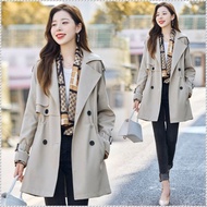 Windbreaker Jacket Fabrics Temperament Keep Warm Slimmer Waist Abrasion Resistance Anti-deformation