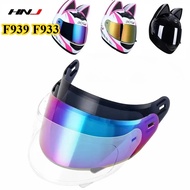For HNJ Motorcycle Cat Ears Helmet Lens F939 F933 HS129 989  833 C01 Visors Full Helmet Lens Black C