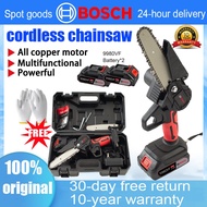 Germany Bosch 9980VF 6 Inch Mini Cordless Chainsaw Gergaji Elektrik Electric Pruning Saw with 2 lith