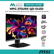 MSI 26.5" MPG 272URX QD-OLED / 31.5" MPG 321URX QD-OLED UHD (3840x2160 @240HZ) LCD GAMING MONITOR (0