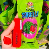 Sobella lip tint rambutan papaya watermelon hq original tulip rafflesia baby & mommy size liptint