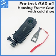 For Insta360 X4 Protective Frame with cold shoe Camera Housing Case Frame Camera Mount Accessories