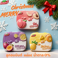❄️Ninest ลูกอมคริสต์มาส ลูกอมผลไม้ ลูกอมมิ้นต์ 3รส พีช สับปะรด เสาวรส ChirstmasCandy ขนมเทศกาล ลูกอม