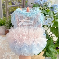 Summer new pet gauze skirt small pet clothing Bichon Frize Pomeranian dog fairy skirt pet cats and d