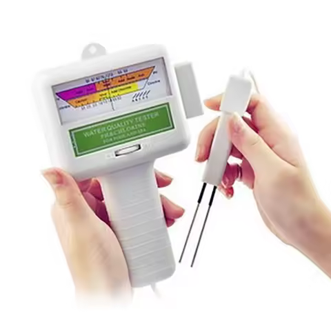 Limited Stock-FF 2X Water PH Chlorine Tester Swimming Pool Quality Spa Level Meter Analysis Measurem
