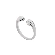 Cat Claw Alloy Silver-Plated Stray Cat Merchandise Ring Stepping on Milk Marks Open Ring Ring