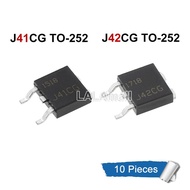 10pcs/lot MJD41C J41CG MJD42C J42CG TO-252 MJD41CT4G/42CT4G 100V/6A Darlington Transistor