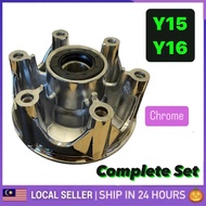 Y15 Y15ZR Y16ZR Y16 Sprocket Spoket Clutch Hub Complete Set (6 Lubang) With Oil Seal Bearing Spocket