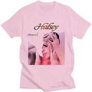 T-shirt Cetakan Grafik Lucky Halsey Hip Hop Cotton Tee-shirt Lengan Pendek Tshirt Vintage Pakaian Wa