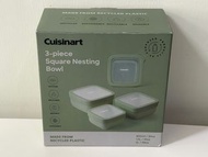 🈹🈹 Cuisinart 3-piece Square Nesting Bowl Fa 保食物盒 🈹🈹