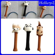 [Hellery2] Badminton Racket Tennis Grip Cartoon Racket Handle Grip Non Slip Shock Absorbing Doll Badminton