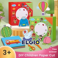 Cutting Activity Toys for Kids Paper Scissors DIY Paper Cut Cutting Practice