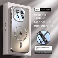 For VIVO IQOO 13 Pro Case Hard Matte Magnet wireless charging Lens Protective Back Cover Case For IQ