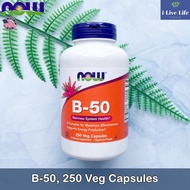 Vitamin B Complex B-50 250 Veg Capsules-Now Foods