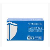MEDICOS 3PLY Sub Micron Surgical Face Mask 50S