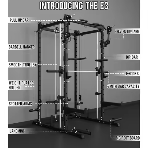 Smith Machine Power Rack with Cable Machine for Home Gym, Custom