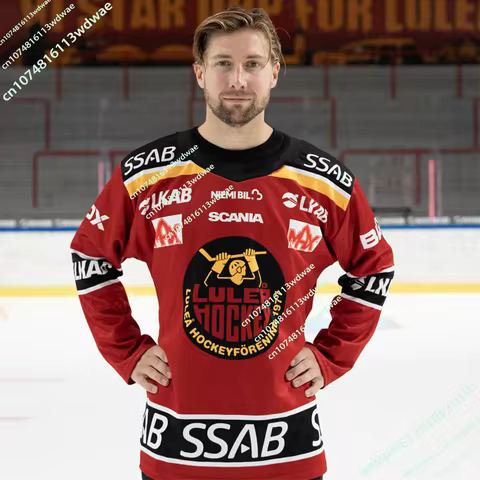 2026 New Arrival Sweden SHL Hockey Jersey 3D Print Unisex T-Shirt Luleå Hockey Sports Quick-dry Mens