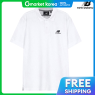 New Balance | นวบาลานซ NBD4DB1013-WH CP เสอยดคอปกปกนก แขนสน ผาปเก สำหรบผชายและผหญง