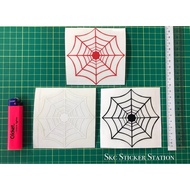 Sticker Cutting Spider Web (Red/White/Black) spider spyder spiderweb web