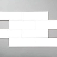 |MASTER| Keramik Subway Non Bevel 10 x 30 cm Mulia Putih (Glossy &