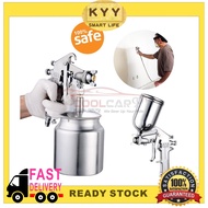 KYY 1.5mm Nozzle 400cc Capacity Gravity Feed Home Wall Painting Spray Gun Car Airbrushing Pneumatic 