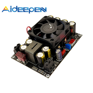 ตัวแปลงบูสต์ DC Aideepen 12V-24V ถึง24V-50V DC ไป DC 500W โมดูลควบคุมแหล่งจ่ายไฟฟ้าปรับได้พร้อมพัดลม