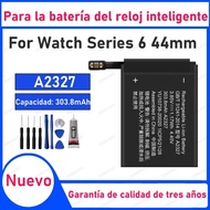 303.8mAh 100% New A2327 Battery For Series 6 44mm Watch Replacement Bateria+Free Tools