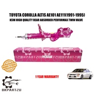 TOYOTA COROLLA SEG AE101 AE111 (1991-1995) REAR ABSORBER PERFORMAX TWIN VALVE GAS TYPE KSW 1 YEAR WA