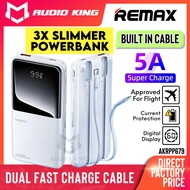 REMAX Fast Charging 22.5W Powerbank 10000mAh With Built In Type C PD Cable Pawar Bank Pawer AKRPP679