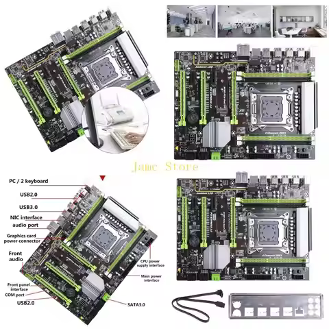 LX0B Computer Motherboard X79T LGA 2011 CPU DDRDesktop PC 4 Channel Motherboard