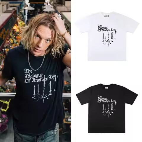 The 2026 New Summer Trendy Couple's Pure Cotton Short-sleeved T-shirt, The Same Style As The Movie J