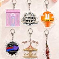 1/6 ชิ้น พวงกุญแจอะคริลิก B-T-S.Magic Shop/ARIRANG SWIM/ INTO THE SUN/MERRY GO ROUND/HOOLIGAN.สินค้า
