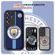 HP Redmi soccer casing Manchester City Badge Adaptation Collage Redmi 10 10C 12 12C 9 9A 9C 10A 9T A