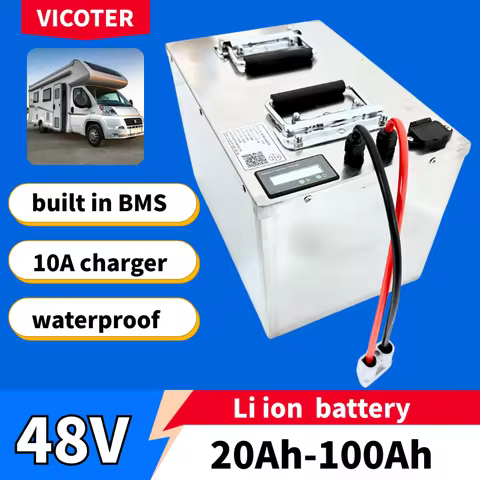 Vti 48V 100Ah 80Ah 70Ah 60Ah 50Ah 40Ah 30Ah 20Ah Lithium Ion Battery for 1kw 2kw 3kw 4kw 5kw vehicle