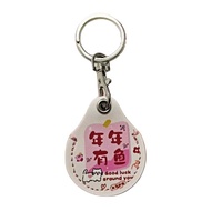 SD Water Drop Shape-Cute Pattern Leather Key Ring+EasyCard with EasyCard Function, Include Registera