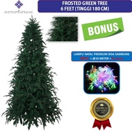 Christmas Tree 180cm/1.8 meters Frosted Green Fir Tree 6 Feet