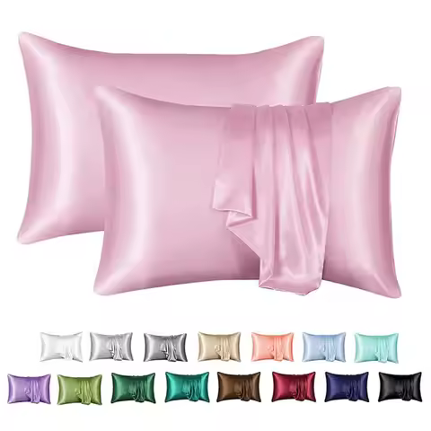 Luxury Satin Pillow Case for Hair Skin Silk Satin Pillowcase 51x66/76cm Pillowcases Set Silky Pillow