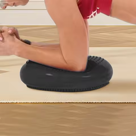 PVC Inflatable Sports Cushion Wear Resist Wobble Massage Balances Cushion Reusable for Travel Fitnes
