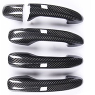 Bright Dry Style Kameng Real Carbon Fiber Left-Driver Induction 4 Doors 5-Piece Set Door Handle Cove