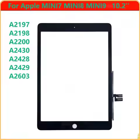 For IPAD 7 8 9 ipad7 ipad8 ipad9 A2197 A2198 A2200 A2430 A2603 A2270 Panel Digitizer Front Glass Rep