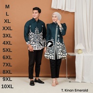 KATUN KEMEJA Men's Couple Batik Tops Latest JumboWanitas - Long Sleeve Shirts - Kimono Tunics for Nu