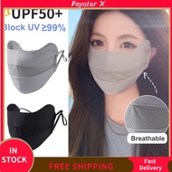 POPULAR X Sun Protection Face Ice Silk Anti-UV Face Shield UPF50+ Sunscreen Summer