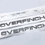 Car 3D ABS Chrome Decals Sticker For Land Rover Range Rover Overfinch I322 Logo Car Head Hood Letters Emblem Badge Stickers